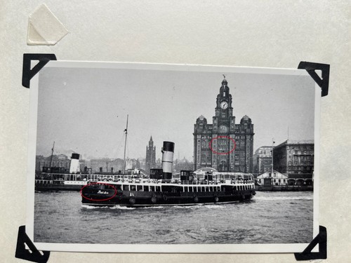 Orig foto schiff - ak,