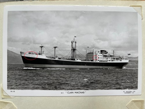 Orig foto schiff clan macnab - orig.,