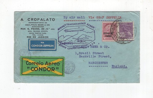 1933 brasilien zeppelinbrief - 1933,
