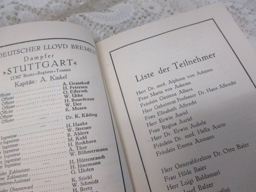 1936 lloyd fahrt dampfer - :,