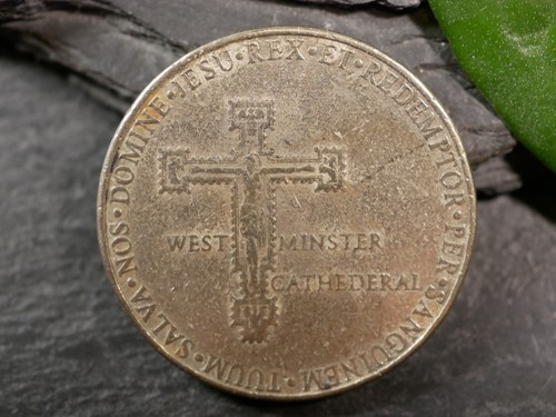Silberfarbene pilger medaille - silberfarbene,