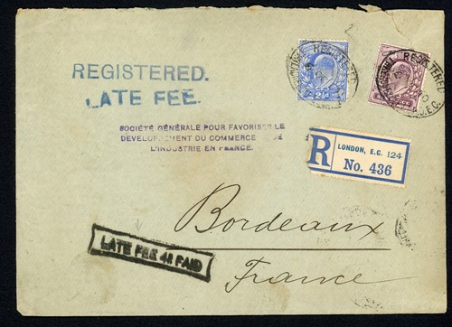 England perfin edward vii - perfin,